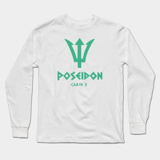 Poseidon symbol cabin 3 Long Sleeve T-Shirt